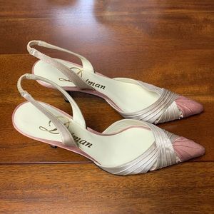 Delman Satin Slingback heels size 5.5 - NWOT